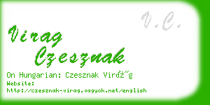 virag czesznak business card